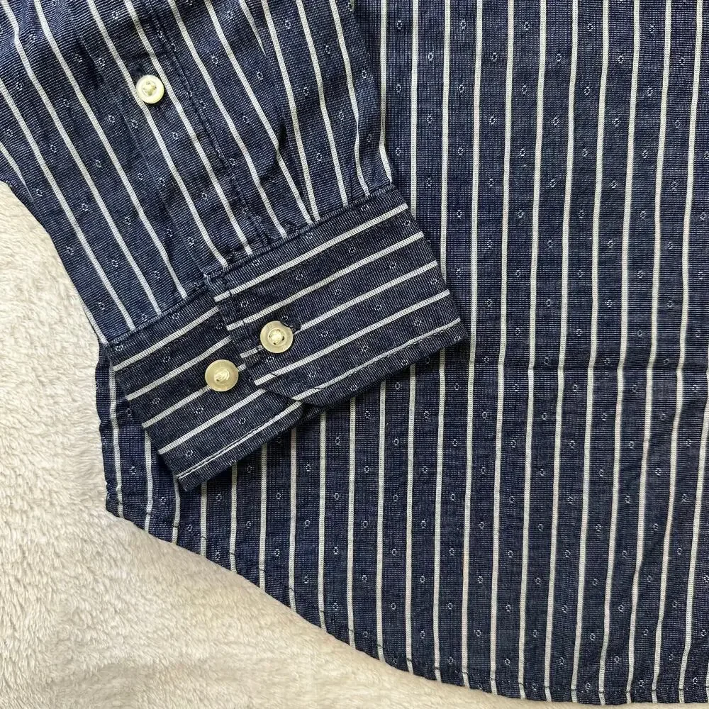 Banana Republic Men’s Camden Fit Button Up Long Sleeve Shirt Western Cottage L